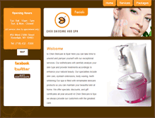 Tablet Screenshot of chenskincare.com